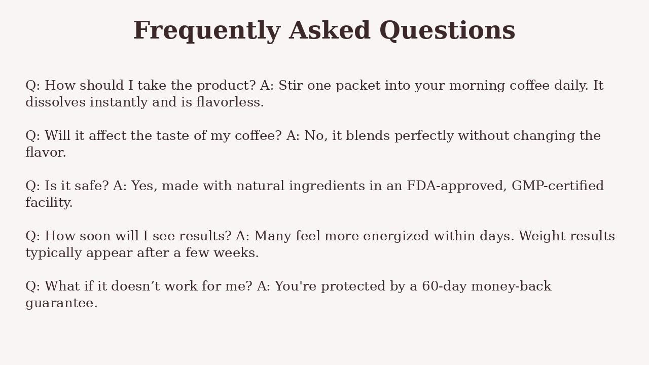 Image displaying frequently asked questions about menopause fatigue remedies with clear, supportive answers